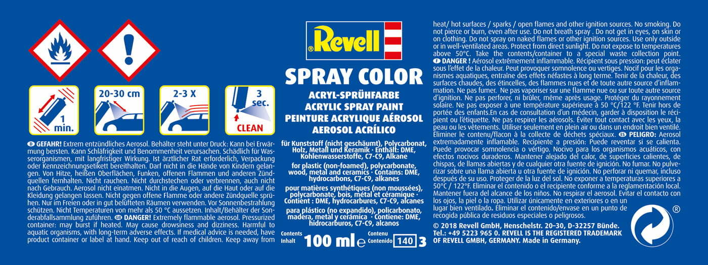 Spray Color, Black, Gloss