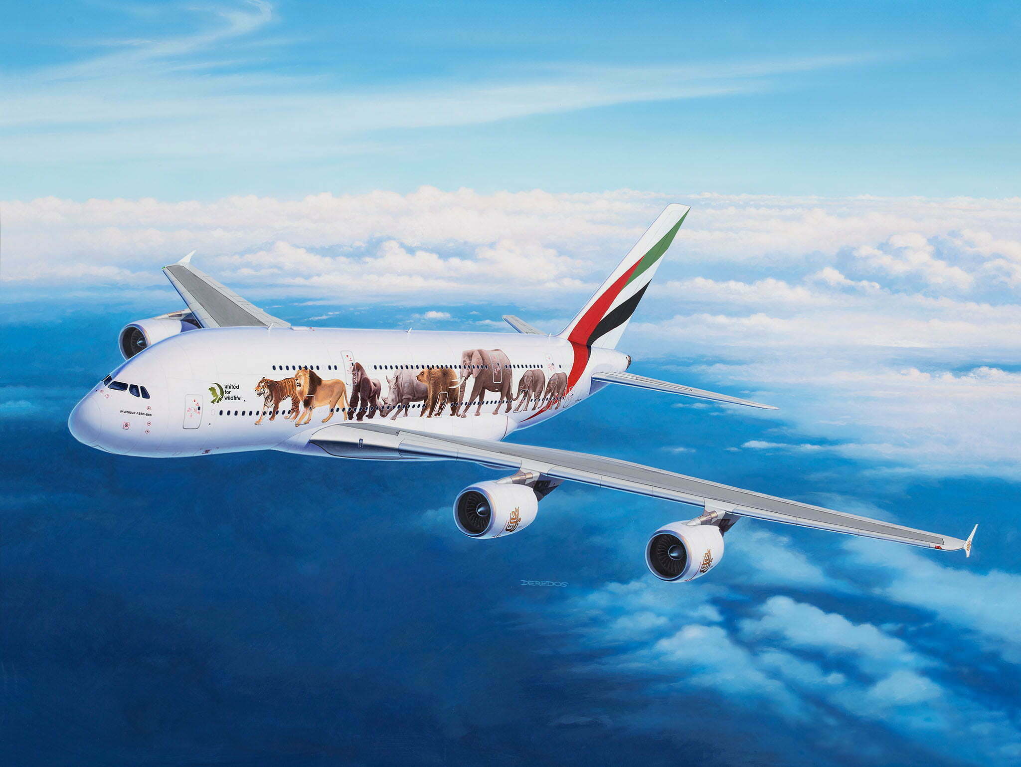 Model Kit - Airbus A380-800 Emirates “Wild Life”