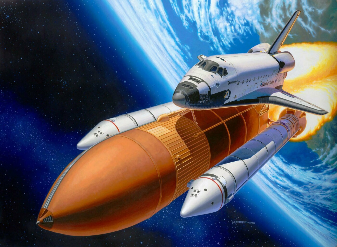 Model Kit - Space Shuttle Discovery & Booster