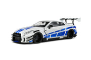 Nissan GT-R R35 Liberty Walk 2.0 - White Blue Stripes - 2024 - 1:18