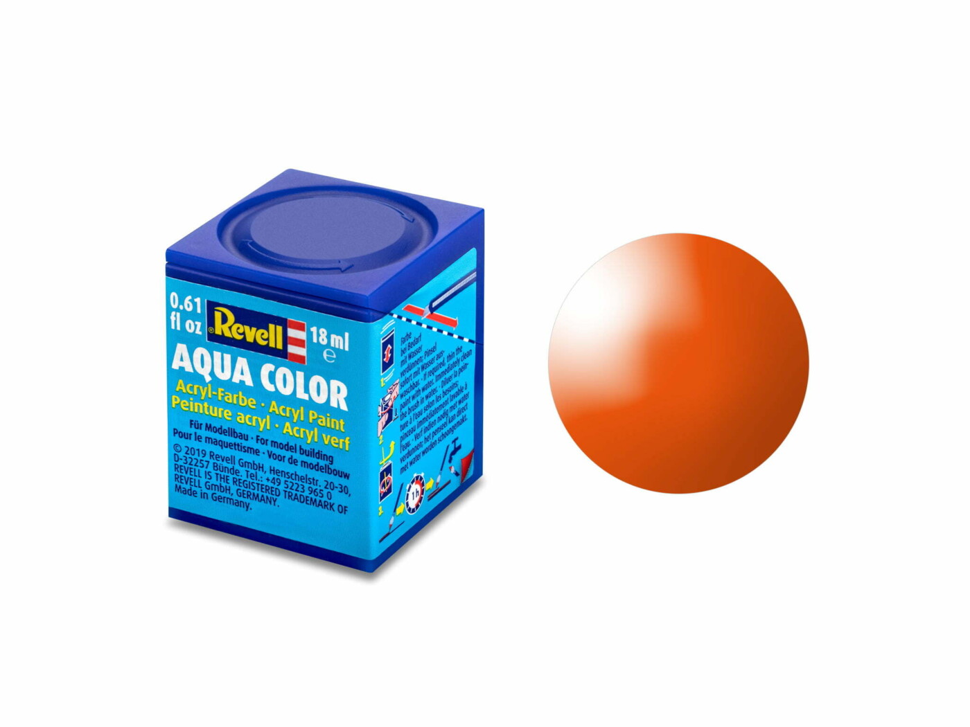 Aqua Color, Orange, Gloss