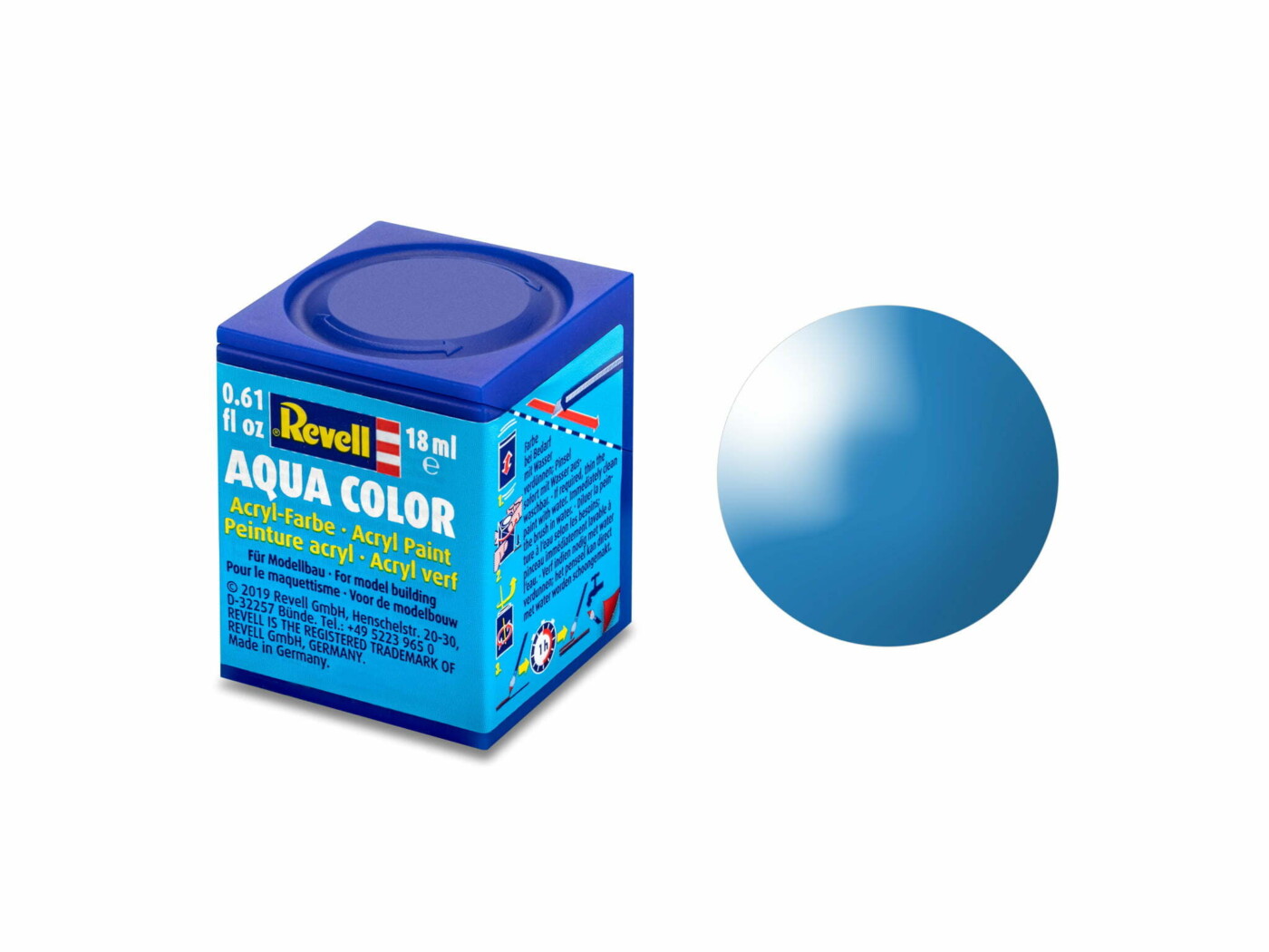 Aqua Color, Light Blue, Gloss