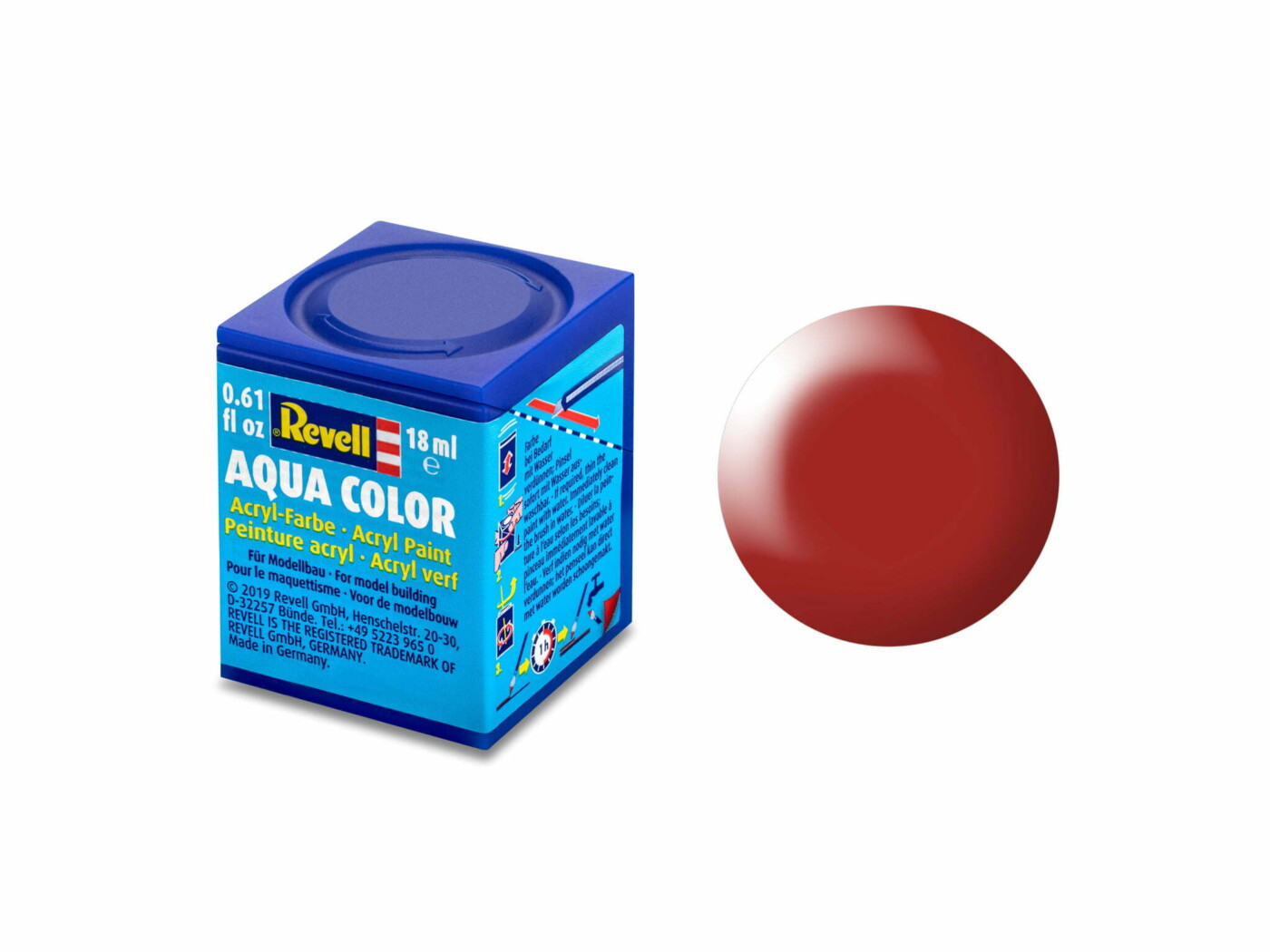 Aqua Color, Fiery Red, Silk