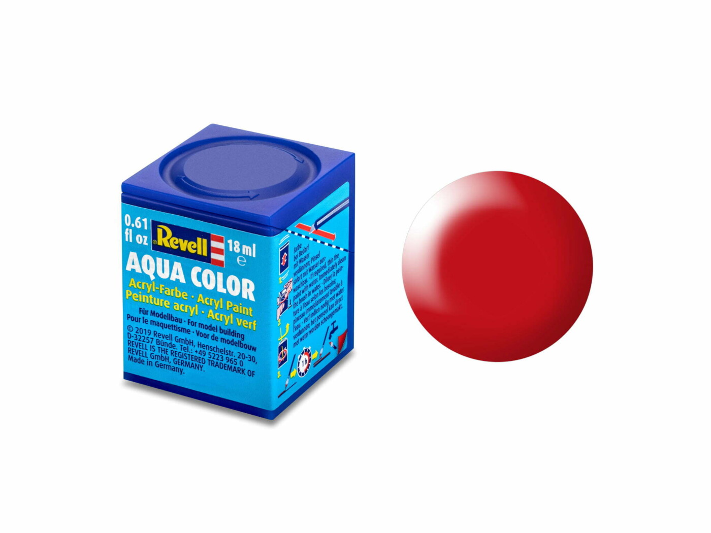 Aqua Color, Luminous Red, Silk