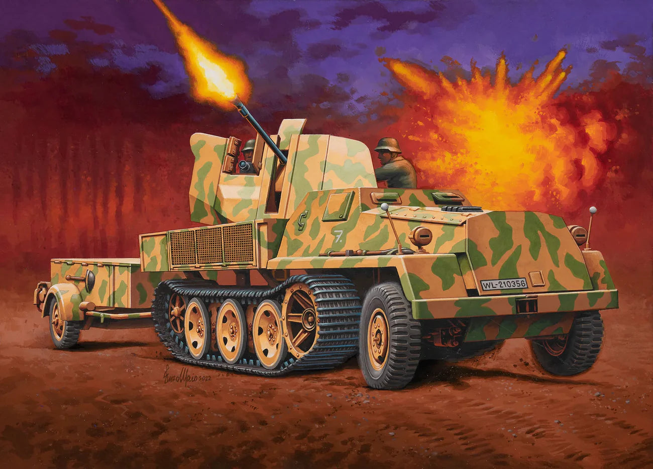 Model Kit - sWS With Flak 43 and Sd.Ah58 Ammo Trailer