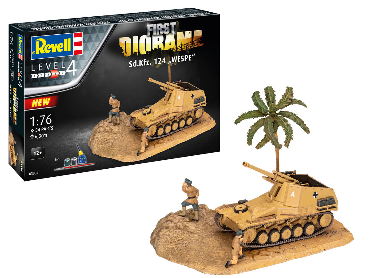 Model Kit - First Diorama Set - Sd.Kfz. 124 "Wespe"