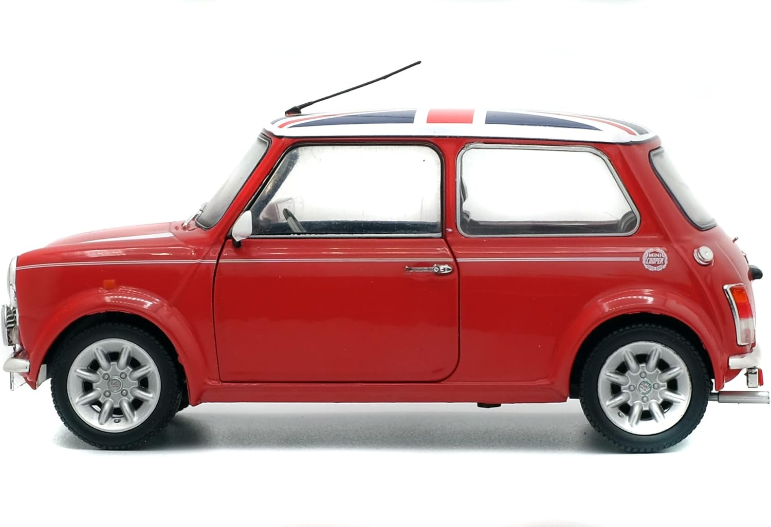Mini Cooper Sport Pack - Red with Union Jack Roof - 1997 - 1:18