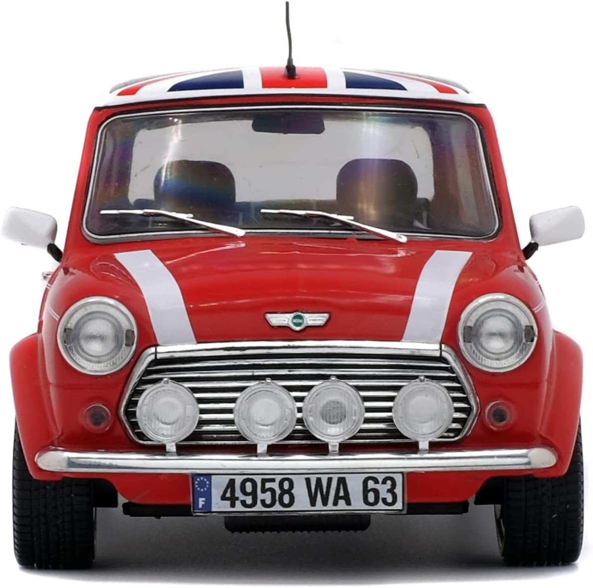 Mini Cooper Sport Pack - Red with Union Jack Roof - 1997 - 1:18