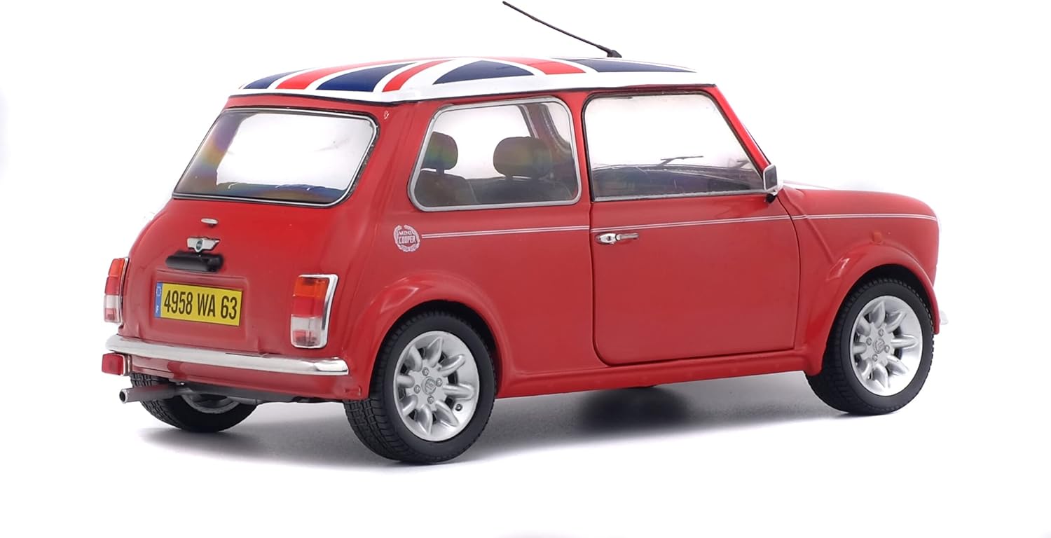 Mini Cooper Sport Pack - Red with Union Jack Roof - 1997 - 1:18