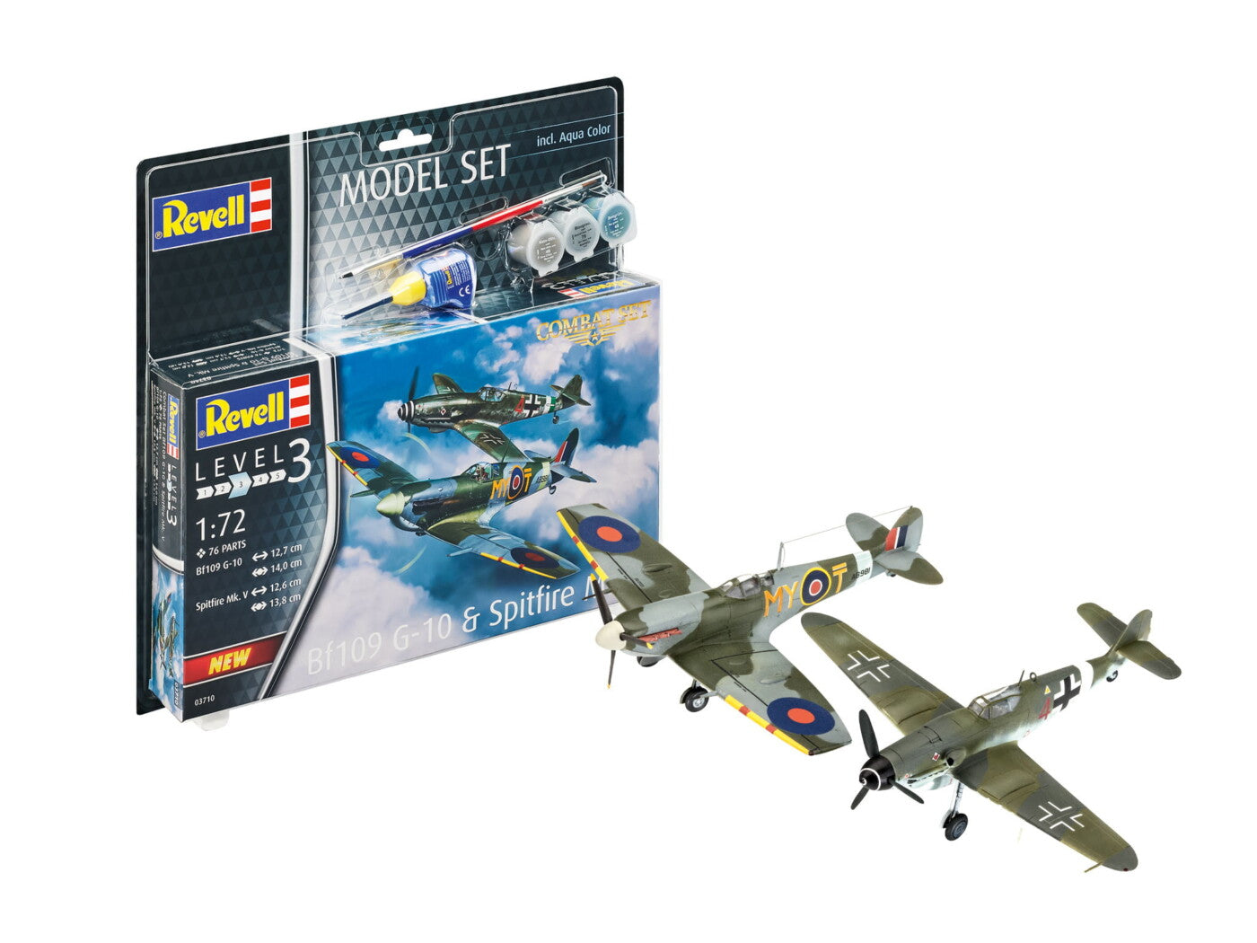 Model Set - Messerschmitt Bf109G-10 & Spitfire Mk.V