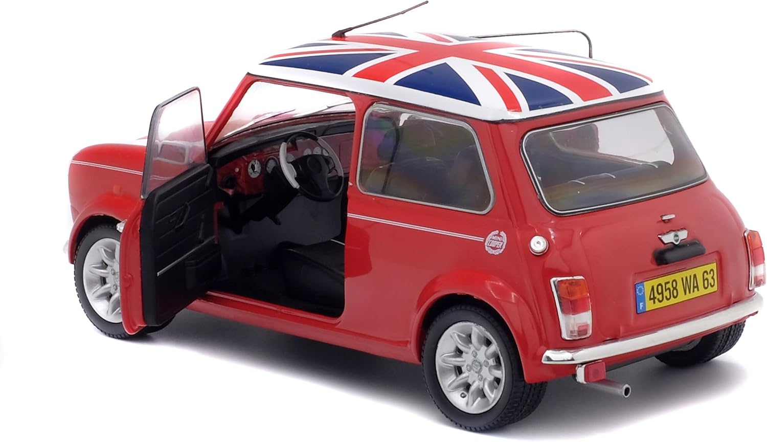 Mini Cooper Sport Pack - Red with Union Jack Roof - 1997 - 1:18