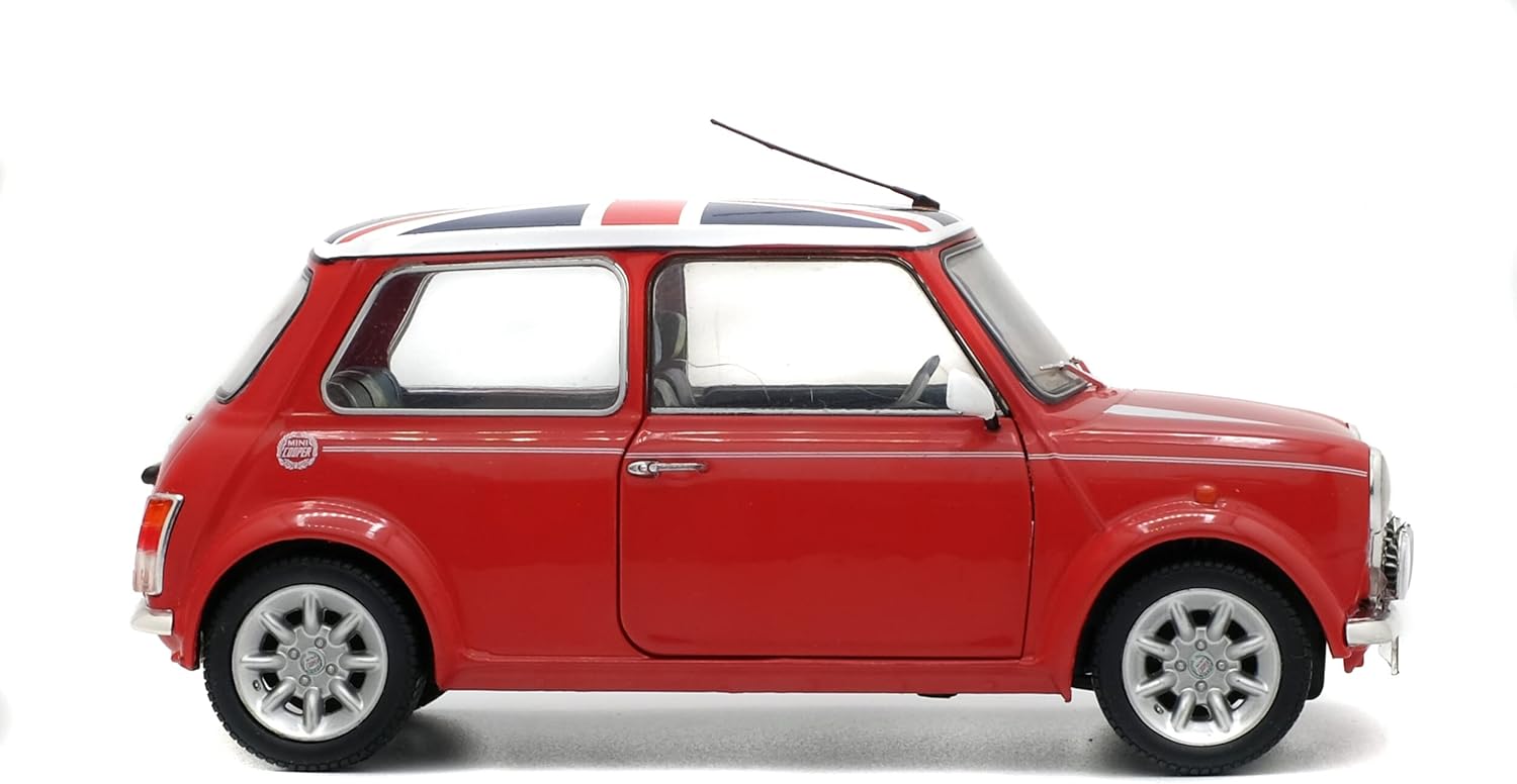 Mini Cooper Sport Pack - Red with Union Jack Roof - 1997 - 1:18