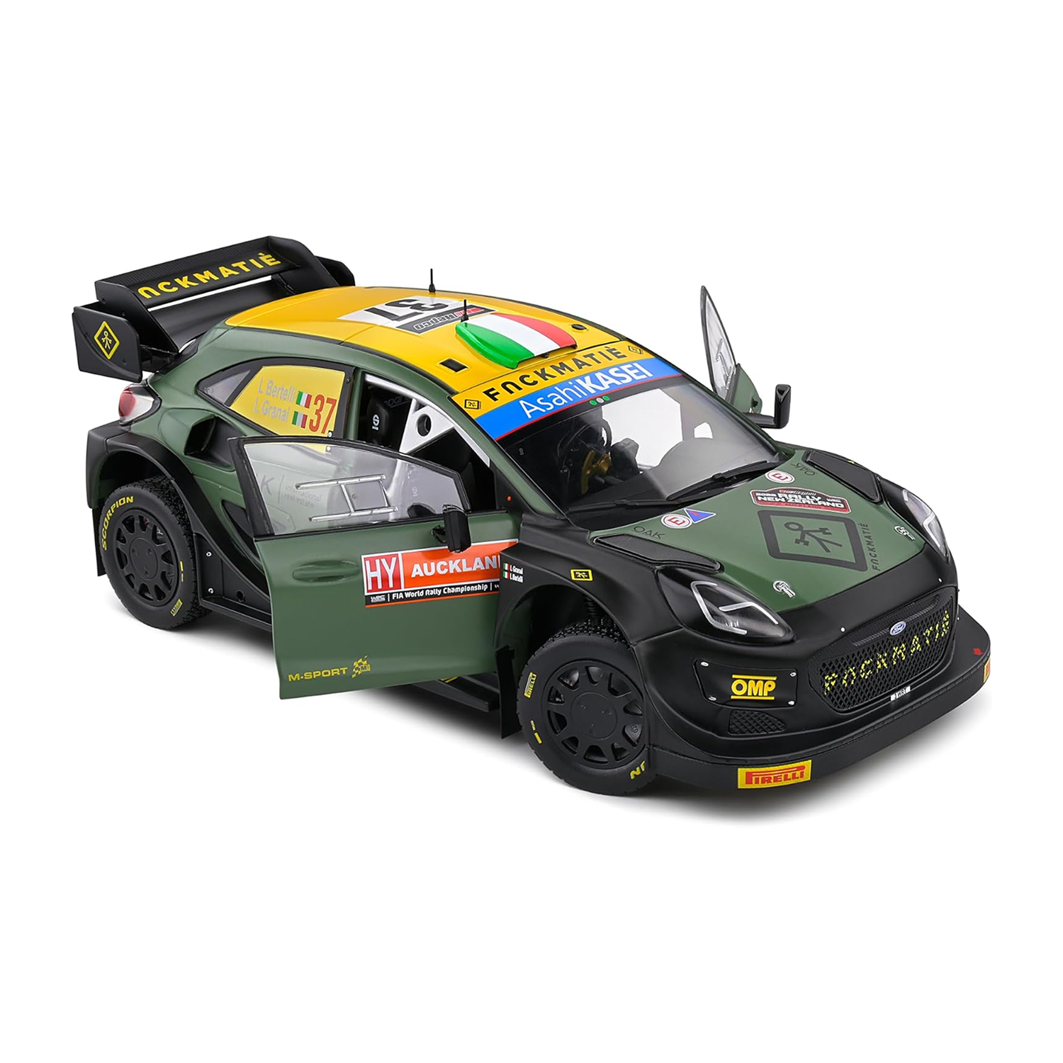 Ford Puma Rally1 Hybrid Rally New Zealand 2022 #7 Bertelli/Granai - 1:18