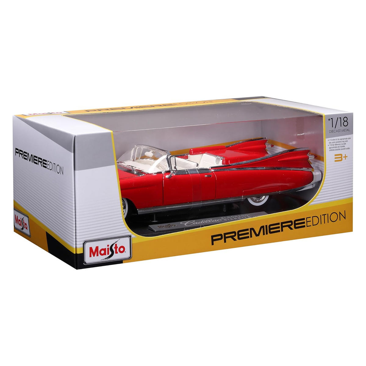 Cadillac Eldorado Biarritz Cabrio, Vermelho, 1959 - 1:18