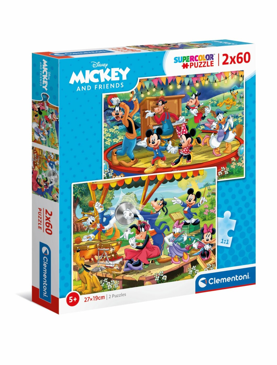 Puzzle Mickey and Friends - 2x60 pcs