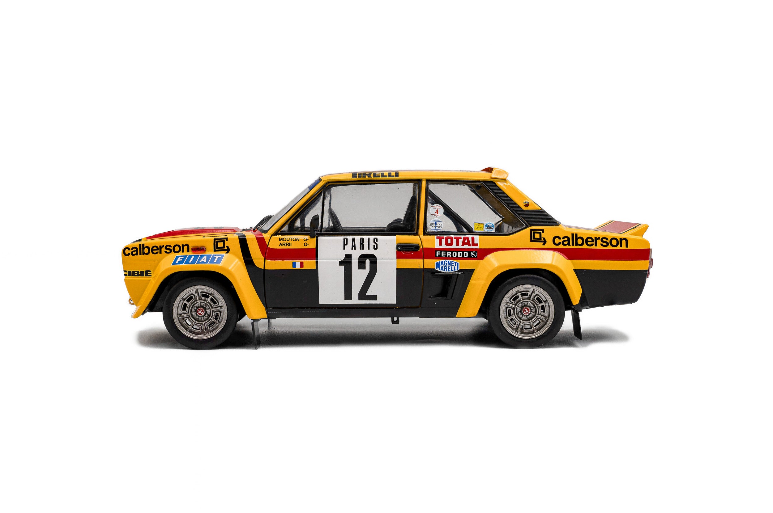 Fiat 131 Abarth Rallye de Monte Carlo 1980 #12 M. Mouton / Arri - 1:18