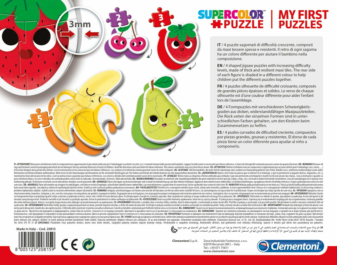 My First Puzzles - Fruta 2+3+4+5 pcs