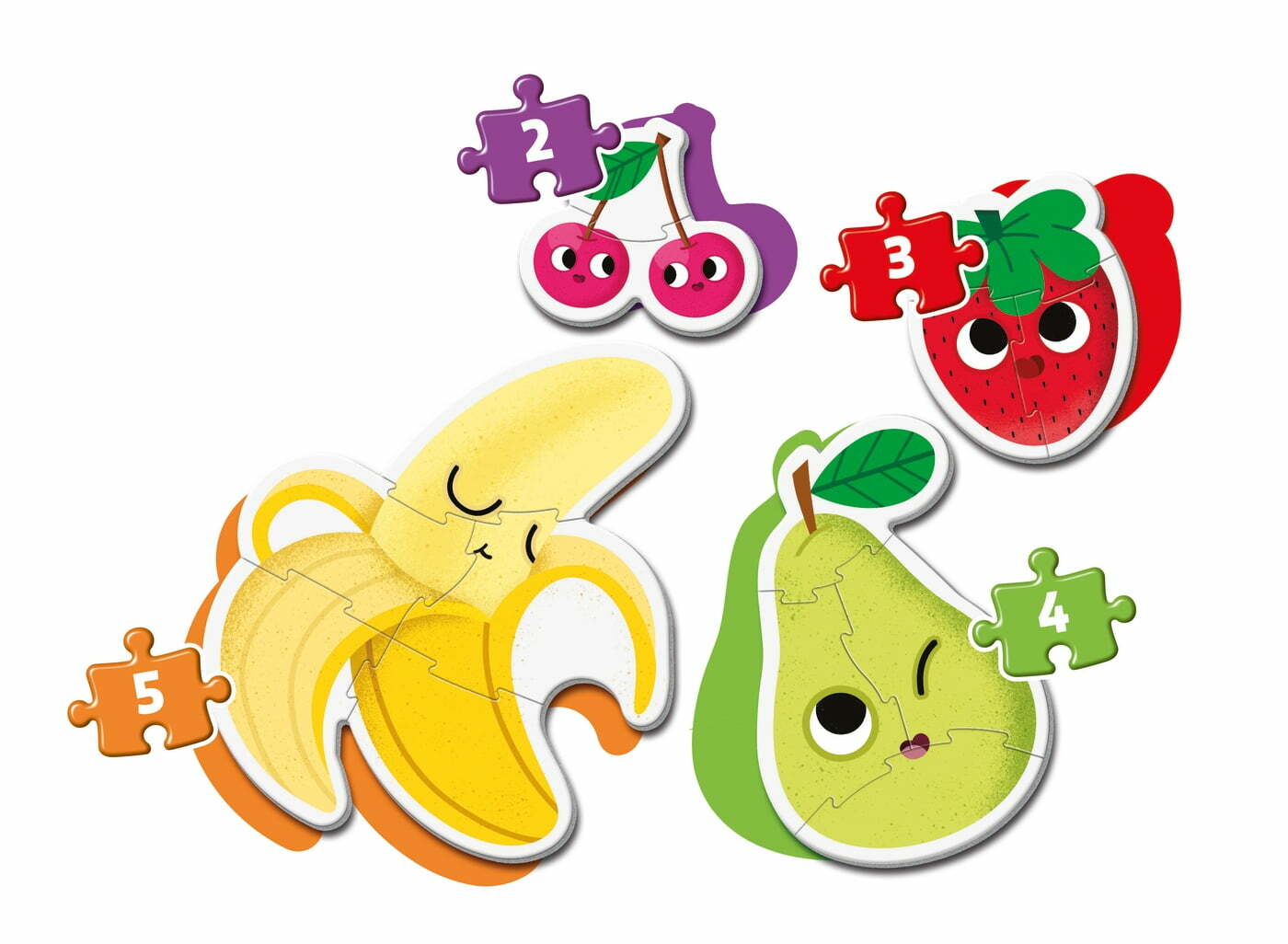 My First Puzzles - Fruta 2+3+4+5 pcs