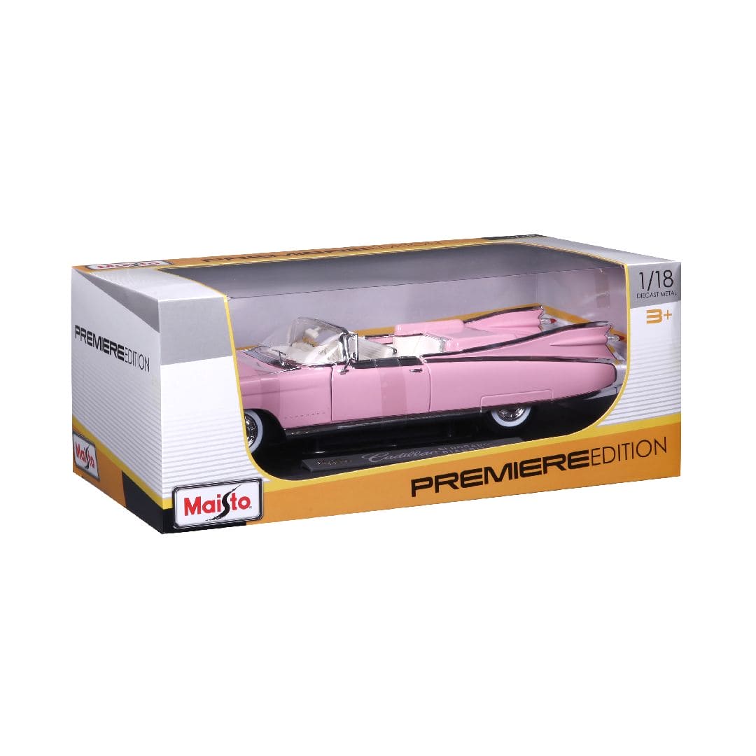 Cadillac Eldorado Biarritz Cabrio, Rosa, 1959 - 1:18