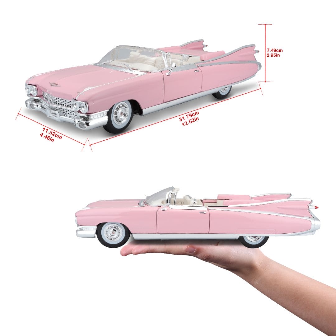Cadillac Eldorado Biarritz Cabrio, Rosa, 1959 - 1:18