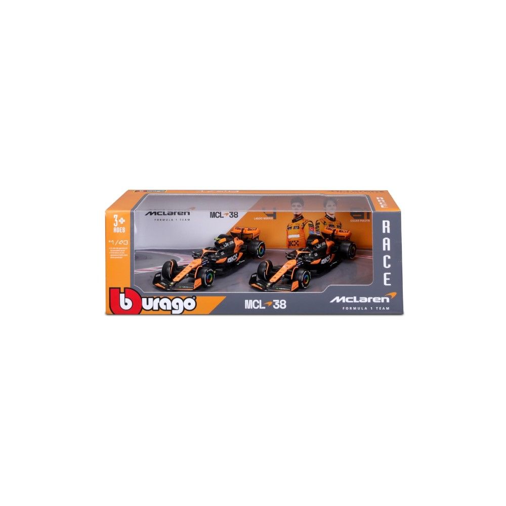 F1 Mclaren Mcl 38 #4 L.Norris + #81 O.Piastri 2024 - 1:43