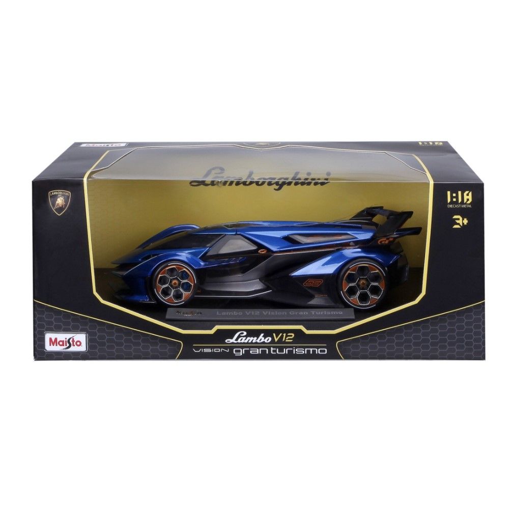 Lamborghini Vision Granturismo V12, Azul, 2021 - 1:18