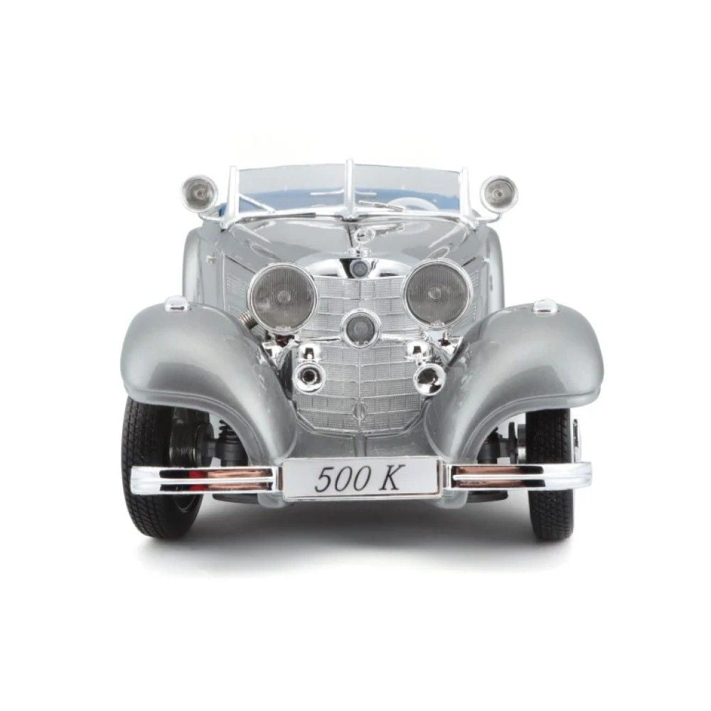 Mercedes 500 K, Cinza, 1936 - 1:18