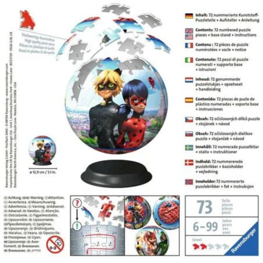Puzzle 3D - Bola Miraculous