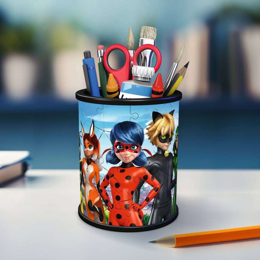 Puzzle 3D - Porta Lápis Miraculous