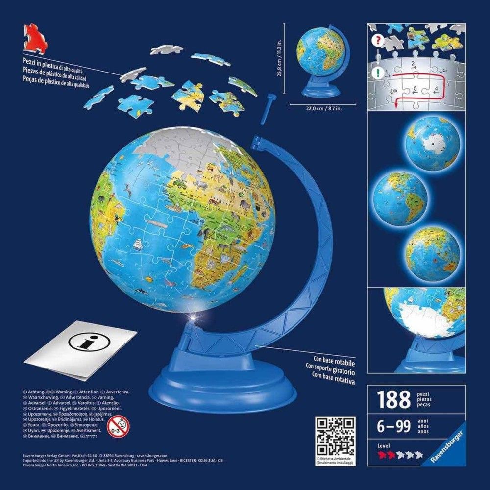 Puzzle 3D - Globo Com Luz