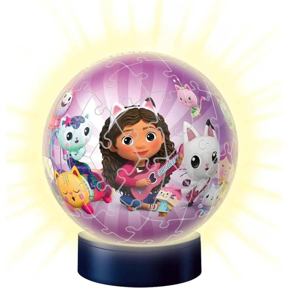 Puzzle 3D - Bola Gabby's Dollhouse Com Luz