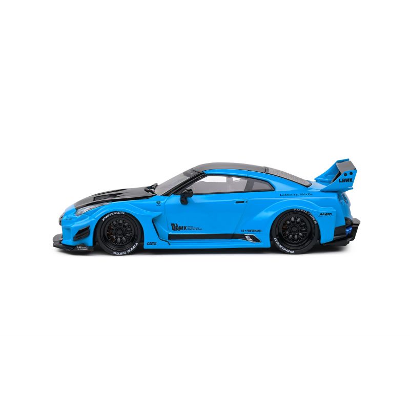 Nissan GT-R R35 LBWK Silhouette - Miami Blue - 2019 - 1:43