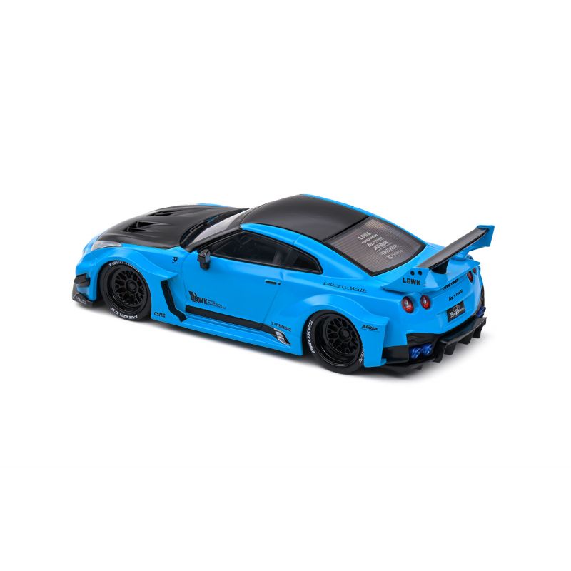 Nissan GT-R R35 LBWK Silhouette - Miami Blue - 2019 - 1:43