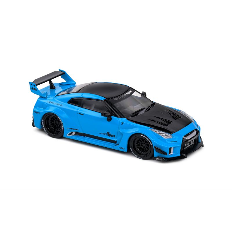 Nissan GT-R R35 LBWK Silhouette - Miami Blue - 2019 - 1:43