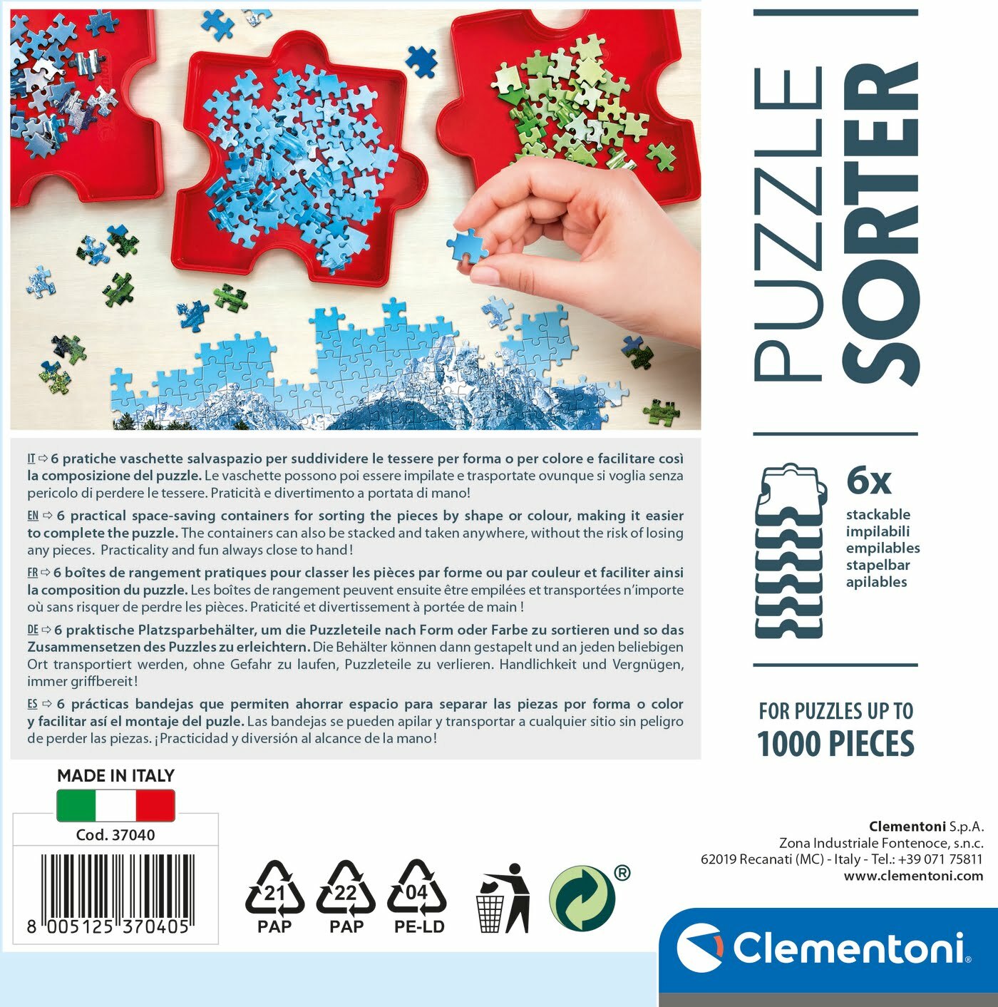 Organizador de Peças para Puzzle