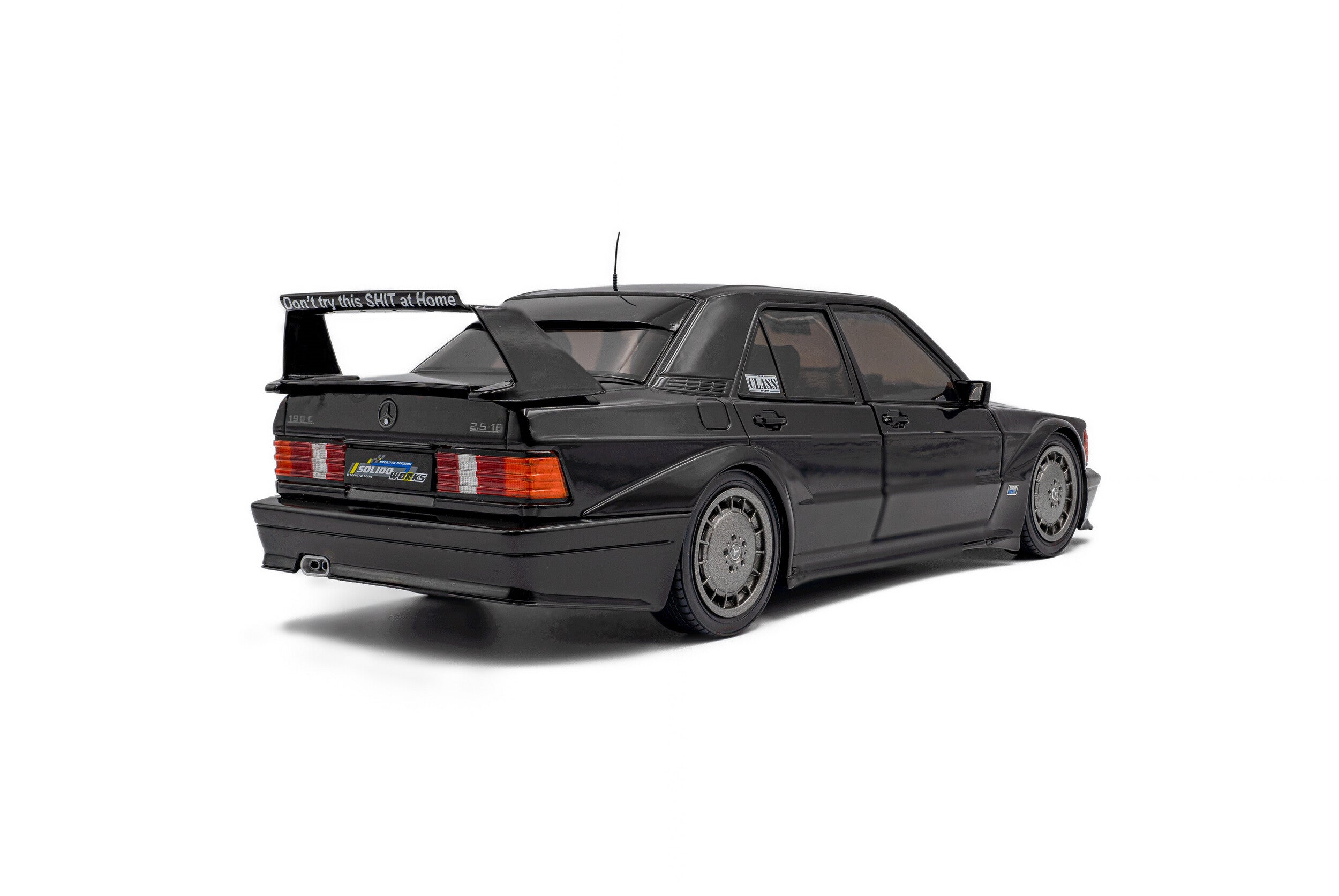 Mercedes-Benz 190 W201 Evo II Solido Works - Black - 1990 - 1:18