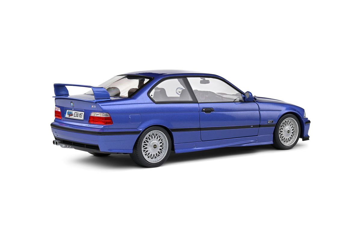 BMW M3 Coupé Estoril Blue Solido Works - 1996 - 1:18