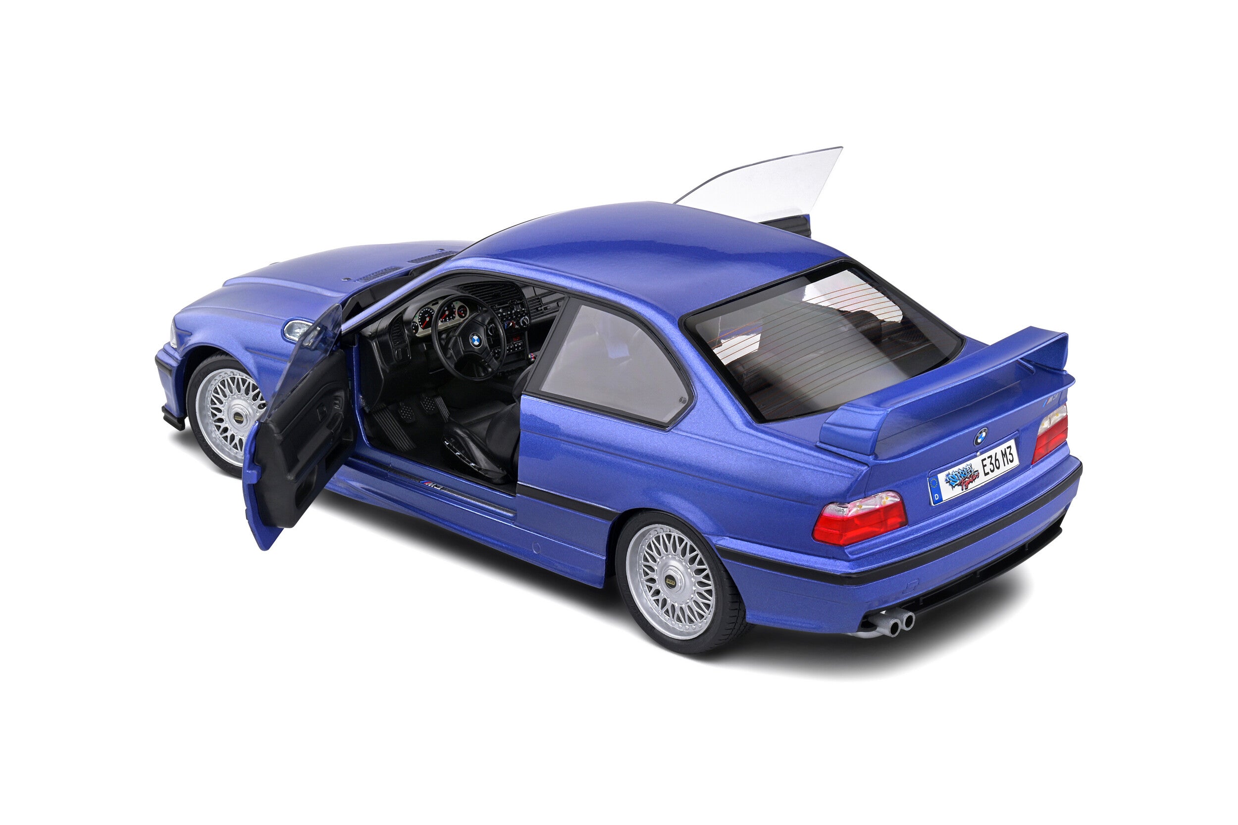 BMW M3 Coupé Estoril Blue Solido Works - 1996 - 1:18