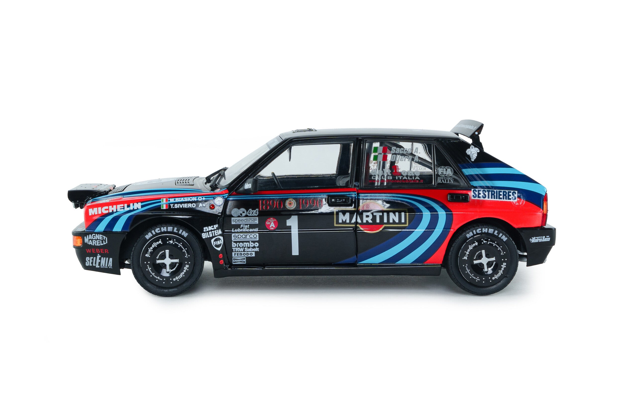 Lancia Delta HF Integrale Tribute to Biasion Rallye Monte-Carlo 1990 A. Sacco - 1:18