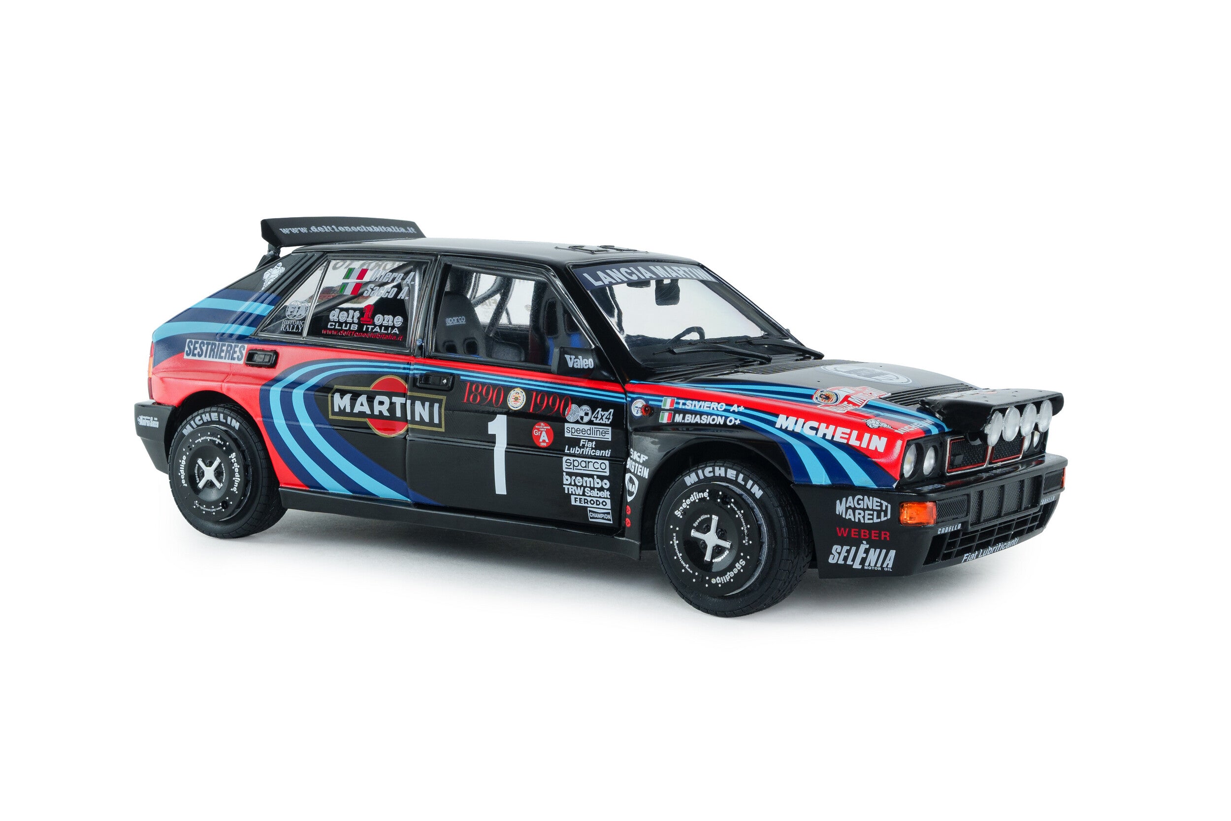 Lancia Delta HF Integrale Tribute to Biasion Rallye Monte-Carlo 1990 A. Sacco - 1:18