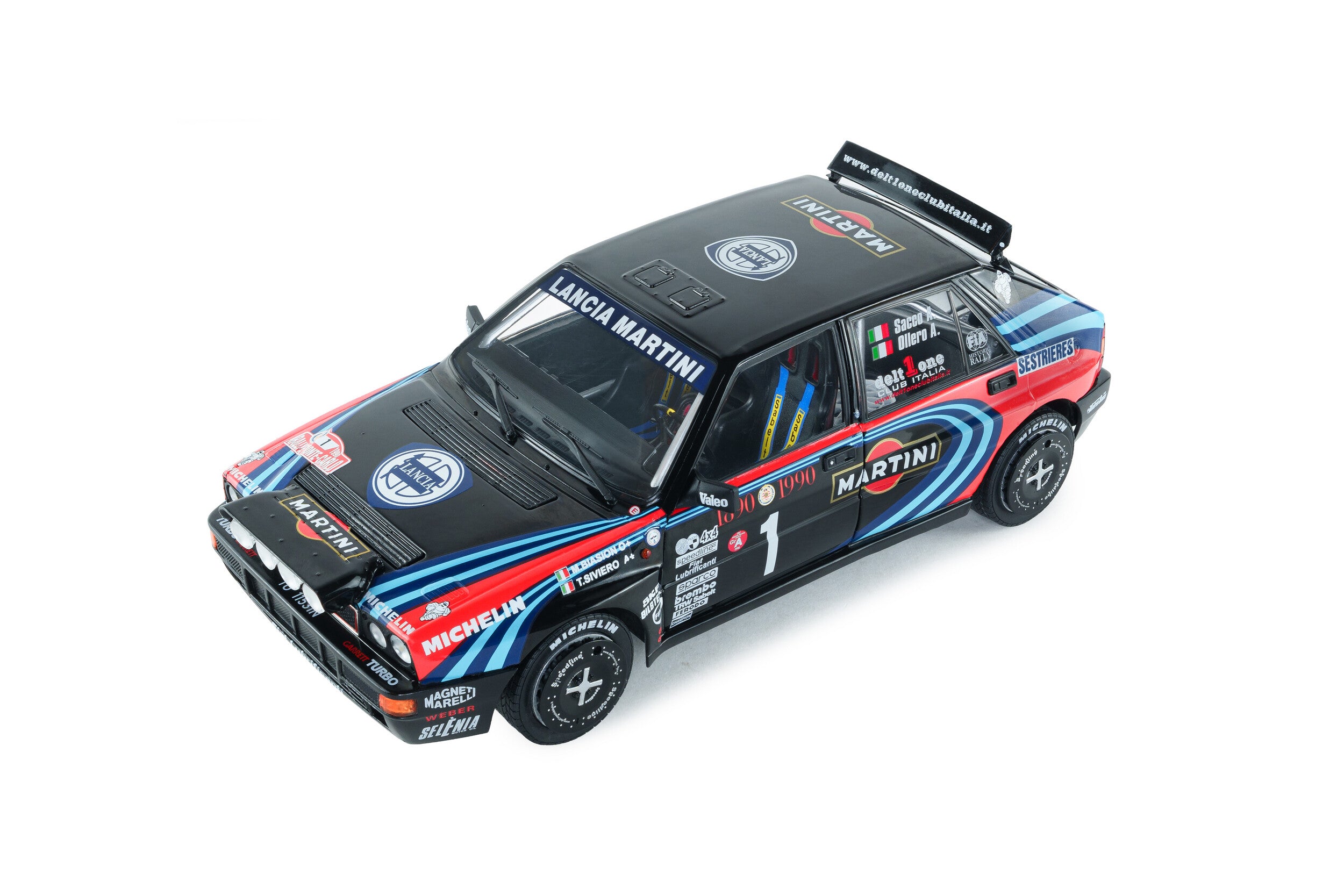 Lancia Delta HF Integrale Tribute to Biasion Rallye Monte-Carlo 1990 A. Sacco - 1:18