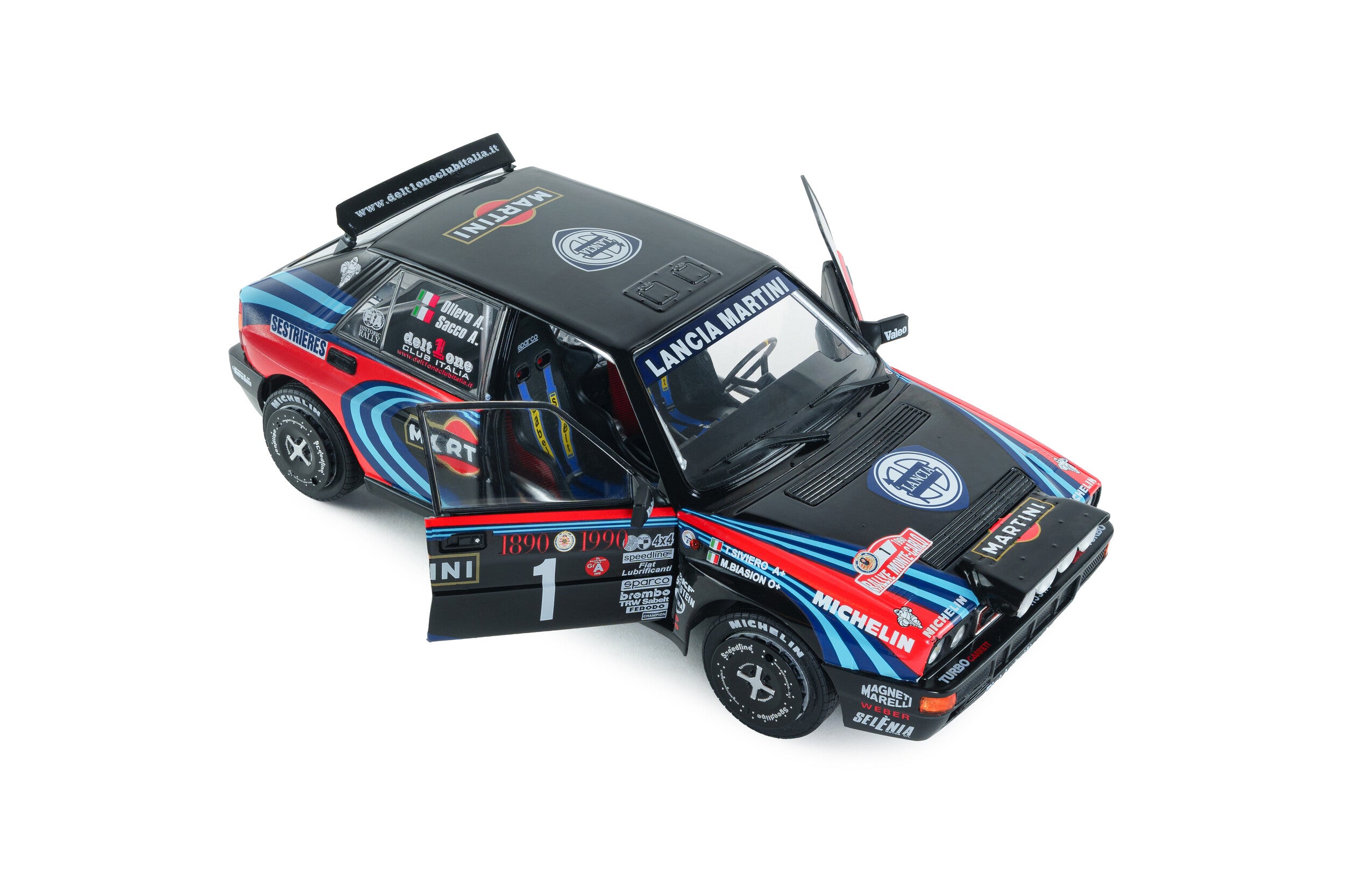 Lancia Delta HF Integrale Tribute to Biasion Rallye Monte-Carlo 1990 A. Sacco - 1:18