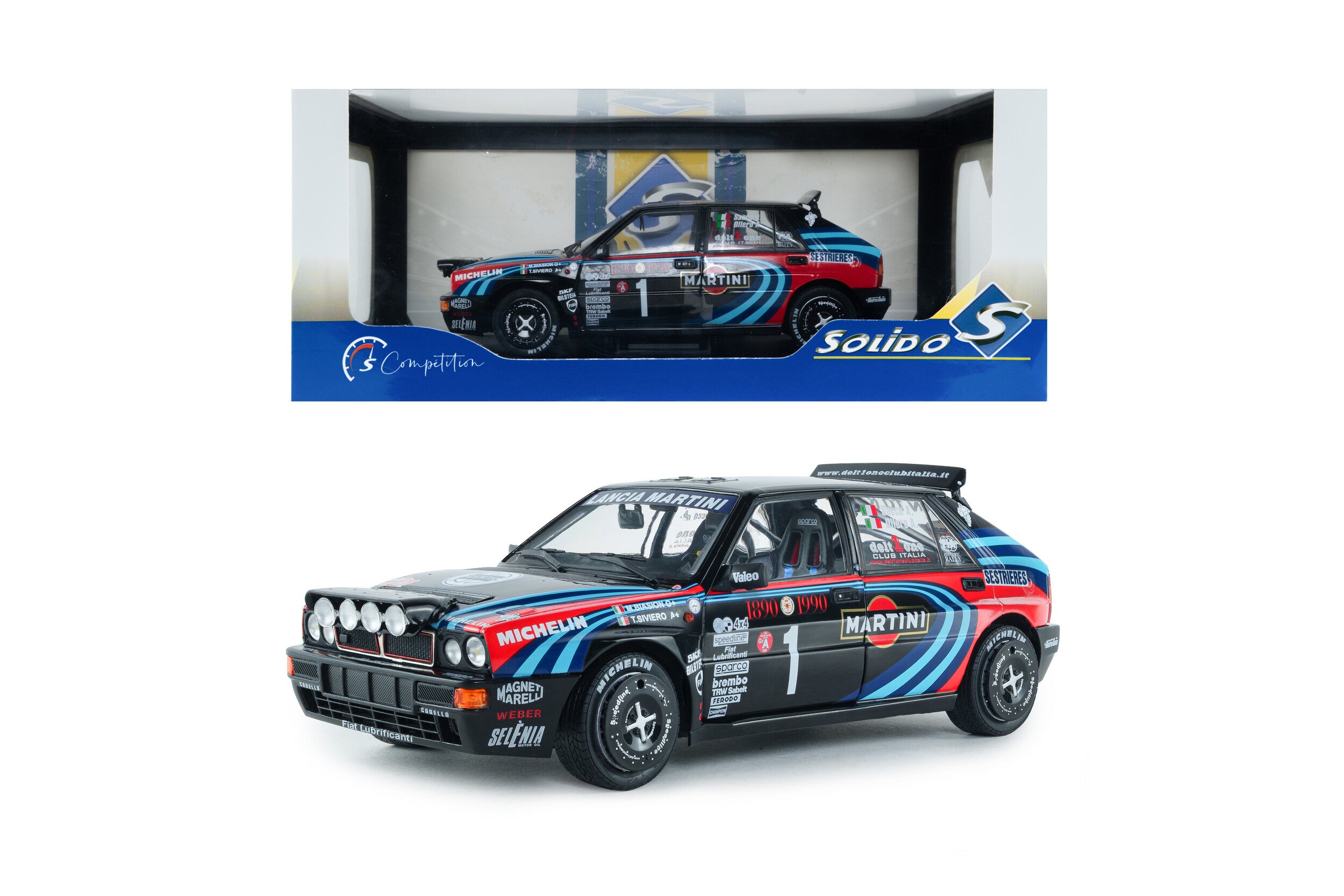 Lancia Delta HF Integrale Tribute to Biasion Rallye Monte-Carlo 1990 A. Sacco - 1:18