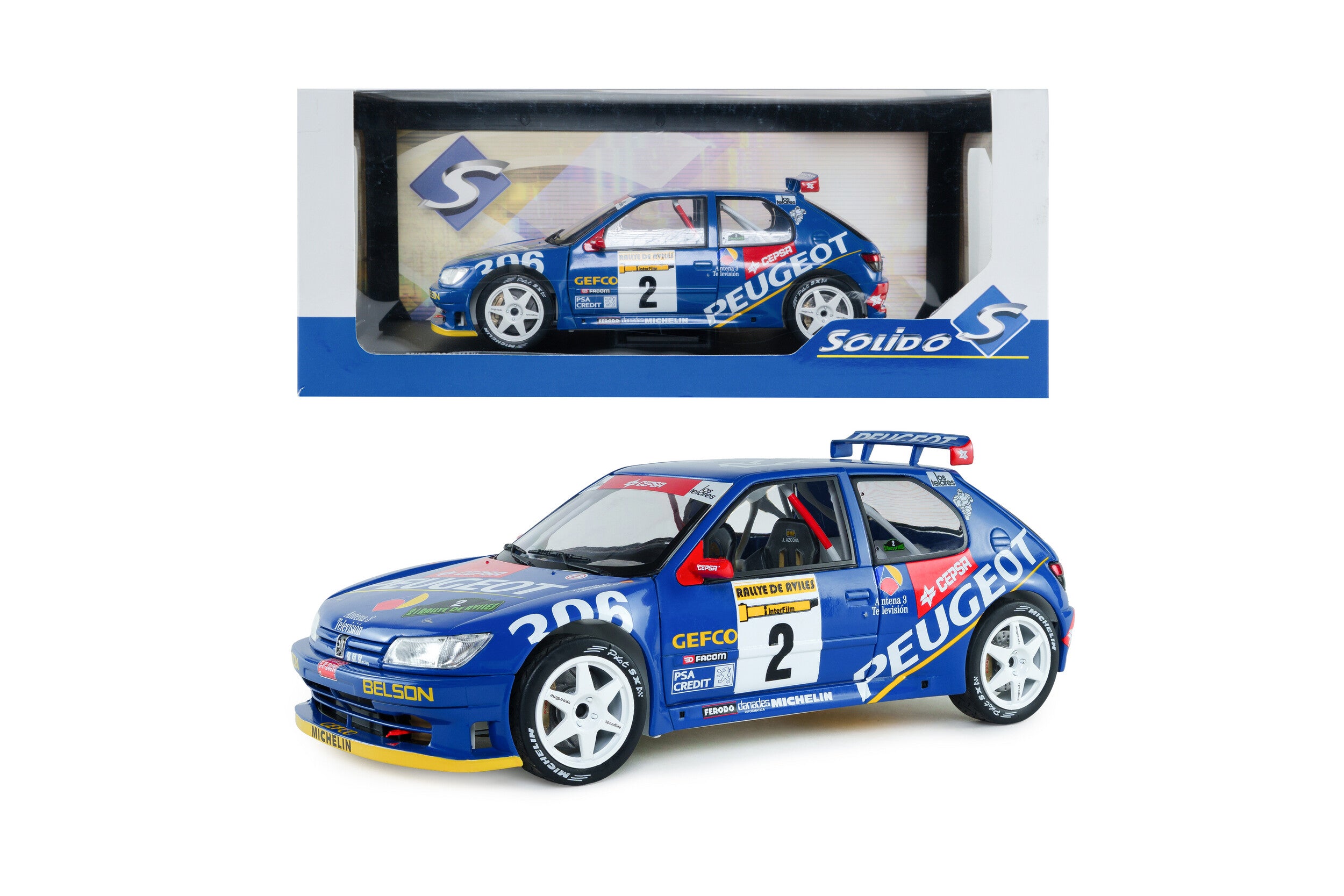 Peugeot 306 Maxi Rallye d’Avilés 1997 #2 J. Azcona/J. Billmaier - 1:18
