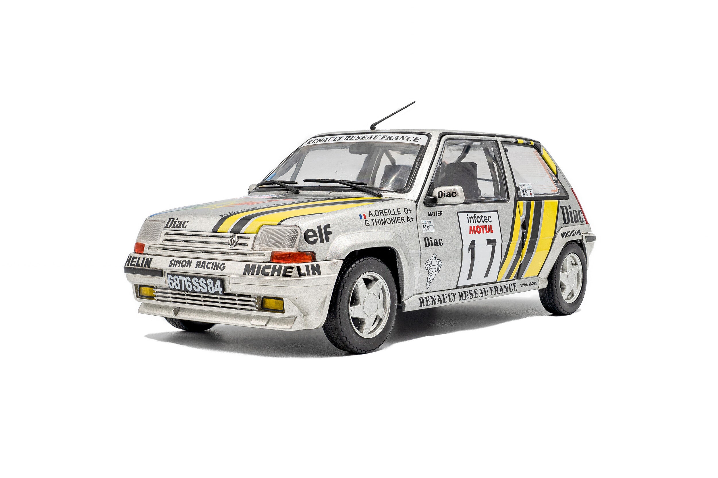 Renault 5 GT Turbo Mk2 Tour de Corse 1989 #17 A. Oreille - 1:18