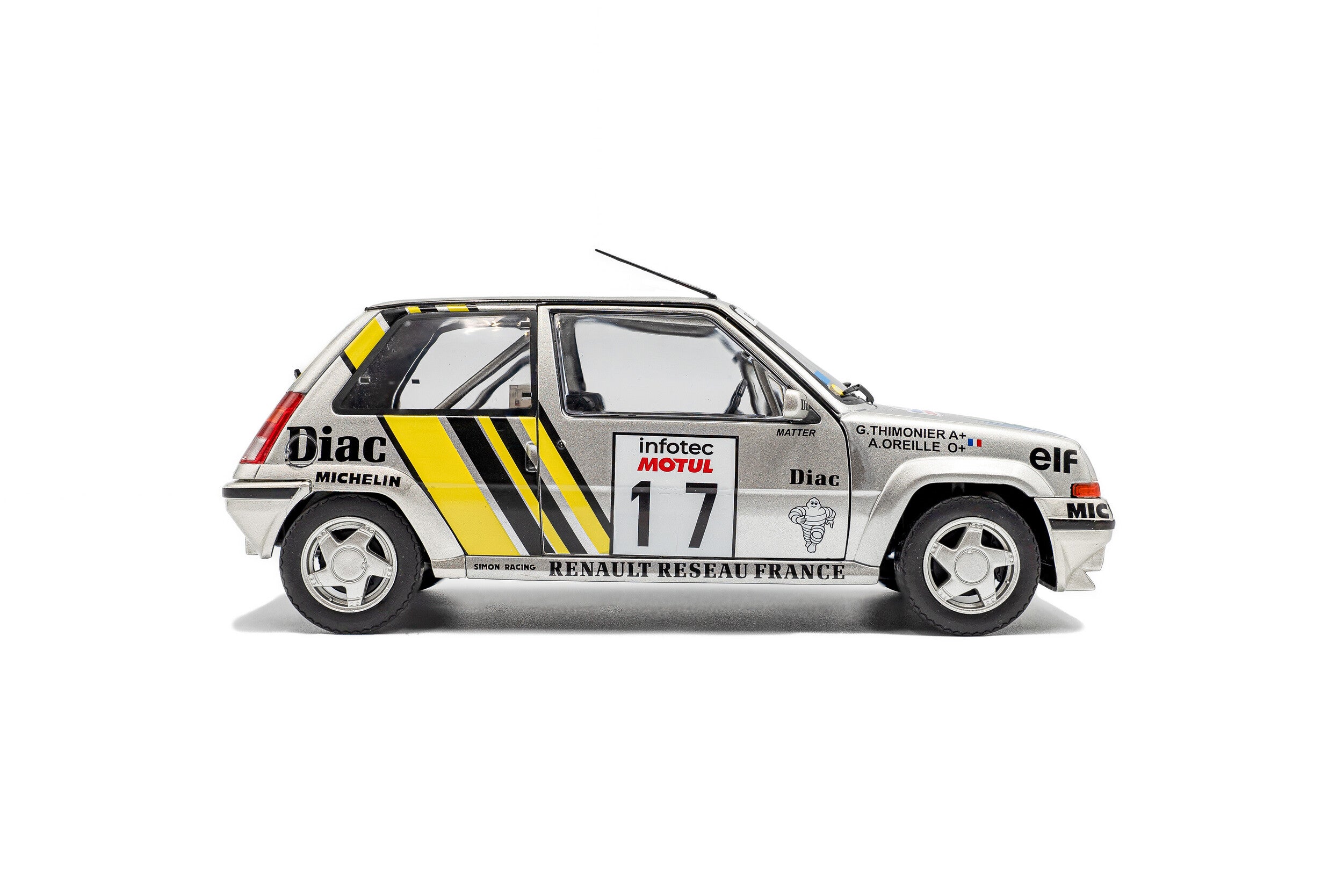 Renault 5 GT Turbo Mk2 Tour de Corse 1989 #17 A. Oreille - 1:18