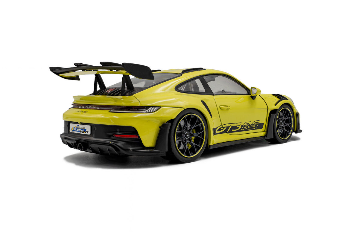 Porsche 911 GT3 RS Solido Works Neon Lime - 2024 - 1:18