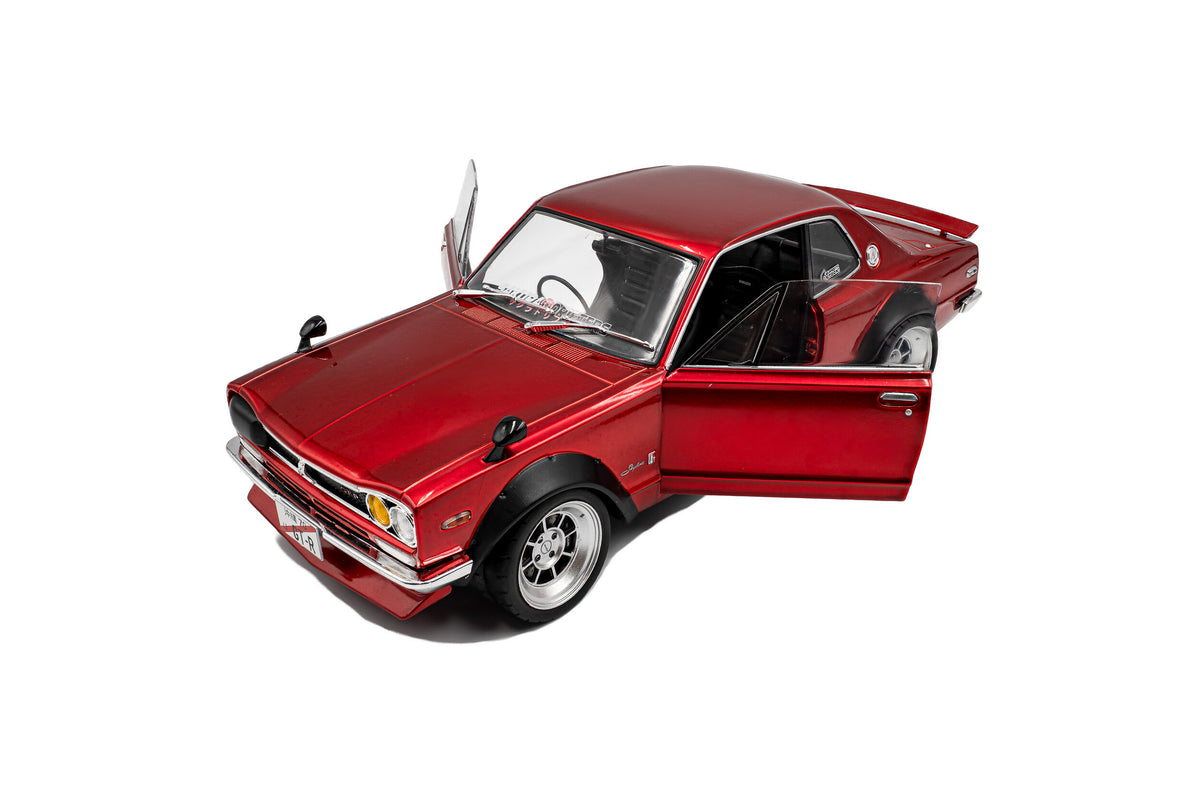 Nissan Skyline C10 Hakosuka Solido Works - Red Metallic - 1970 - 1:18