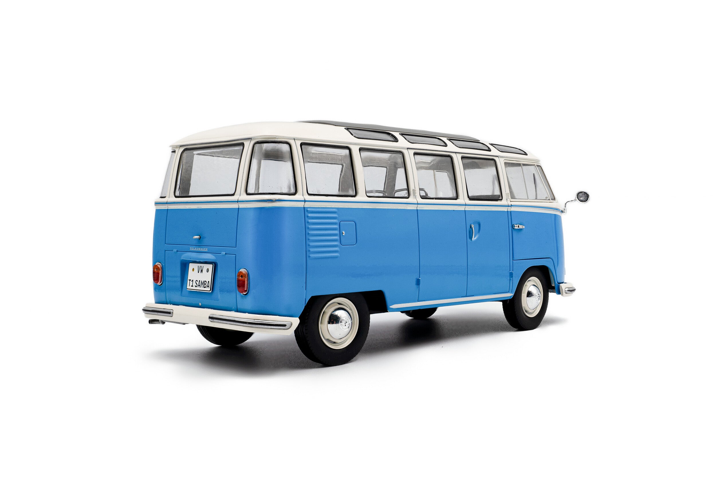 Volkswagen T1 Samba Blue & White - 1962 - 1:18