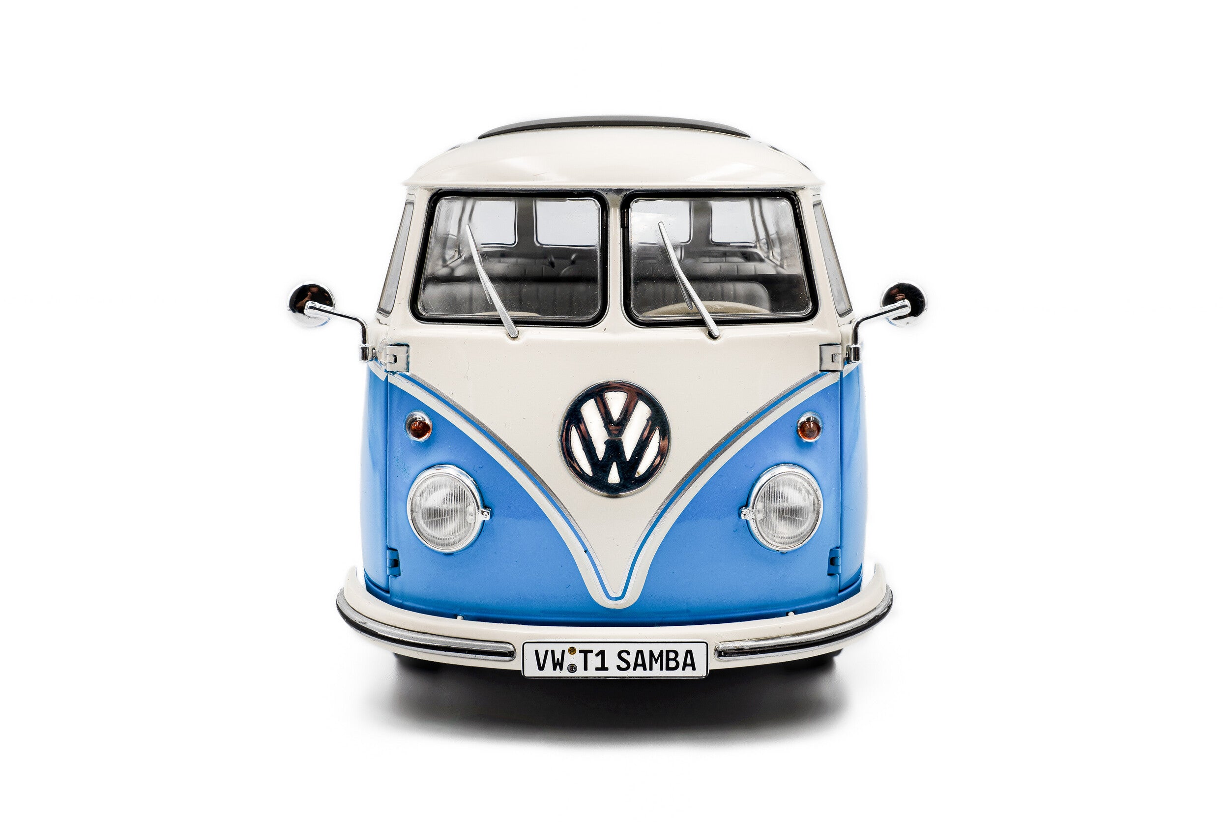 Volkswagen T1 Samba Blue & White - 1962 - 1:18